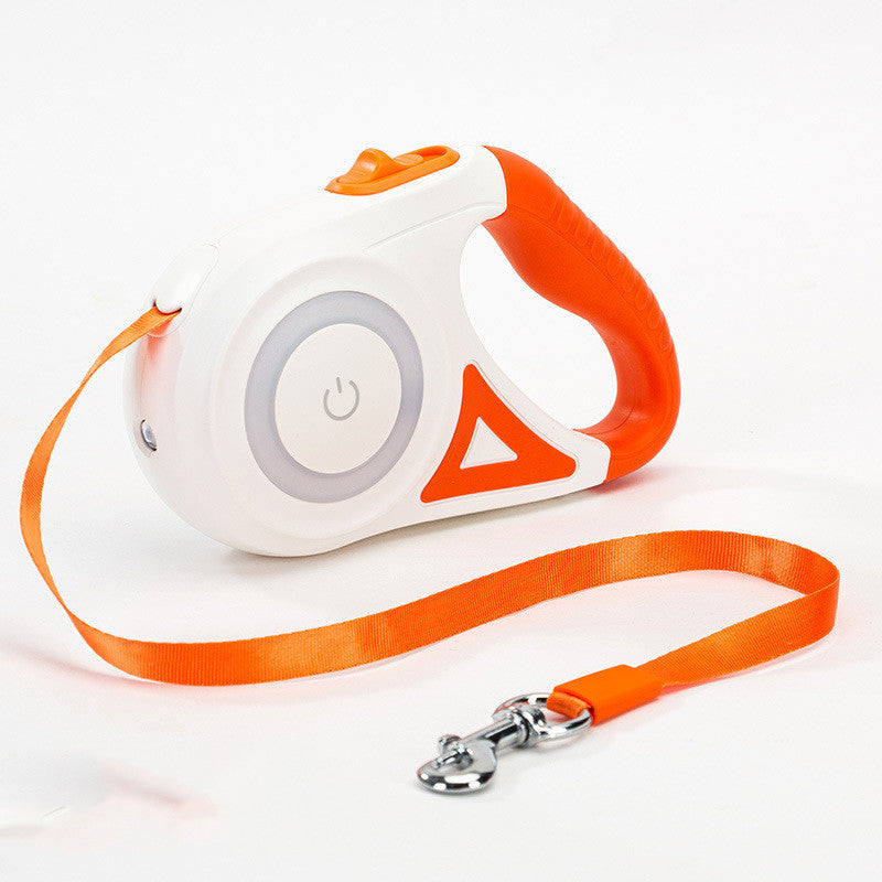 Fellfreunde Rollleine – Automatische Hundeleine mit Halsband und Spotlight für kleine und mittelgroße Hunde