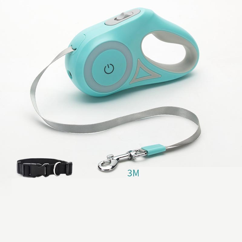 Fellfreunde Rollleine – Automatische Hundeleine mit Halsband und Spotlight für kleine und mittelgroße Hunde