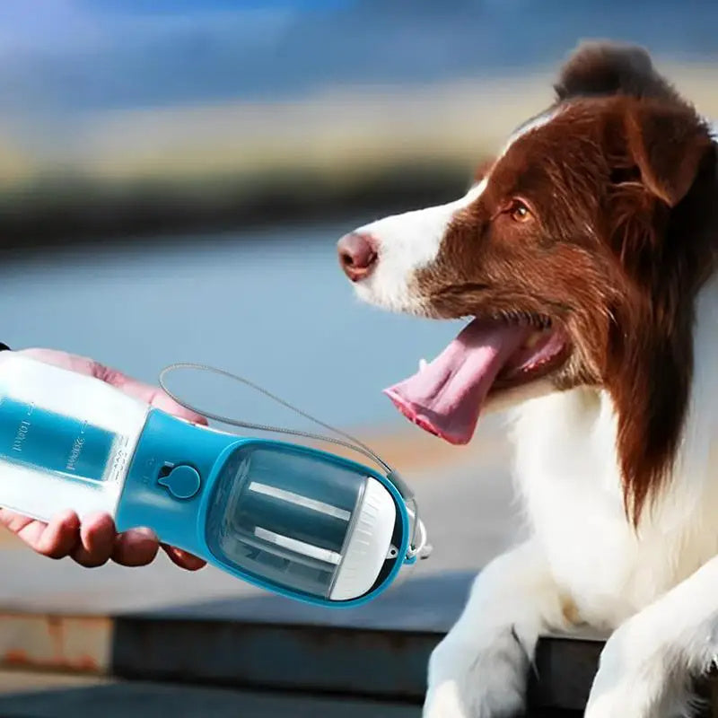 Fellfreunde 3-in-1 Hundewasserbecher – Trink-, Futter- und Müllbeutel in einem, tragbar und multifunktional für unterwegs