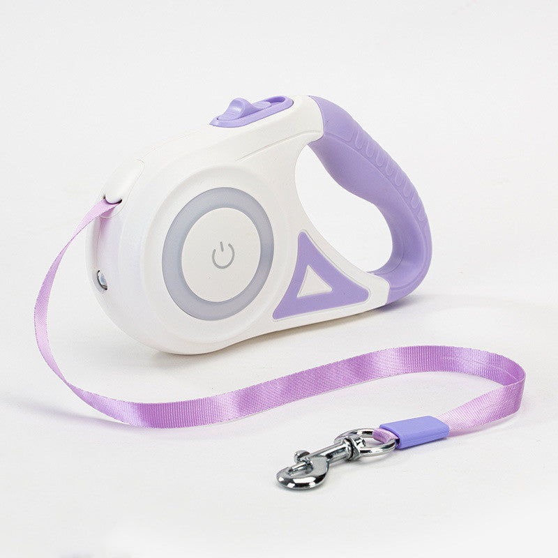 Fellfreunde Rollleine – Automatische Hundeleine mit Halsband und Spotlight für kleine und mittelgroße Hunde